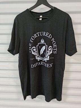Taylor Swift Tortured Poets Department Graphic Crewneck Short Sleeve T-Shirt XL